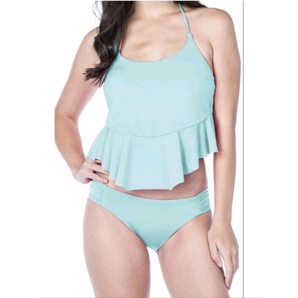 Trina Turk Fluttery Mint Color Tankini Top Size 6 NEW With Tags